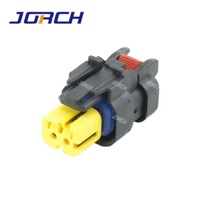 Wadah Hitam Betina 2 Pin Tahan Air AMPSEAL Konektor Seri 16 Konektor Otomatis Tahan Air 776427-1 DJ7028C-1.5-21 776522-3