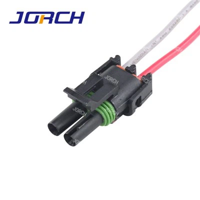 Konektor Tahan Air Wanita 2 Pin Konektor Harnes Kawat Otomatis Menara Paket Cuaca 12015792 DJ3021Y-2.5-21